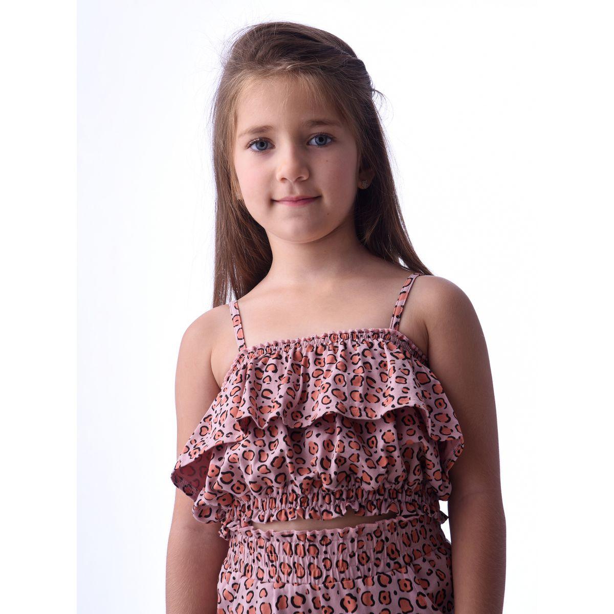 Victor and Jane X Styli  Animal Print Layered Crop Top & Pants Set-girls-clothing-setsandcoords-image-5