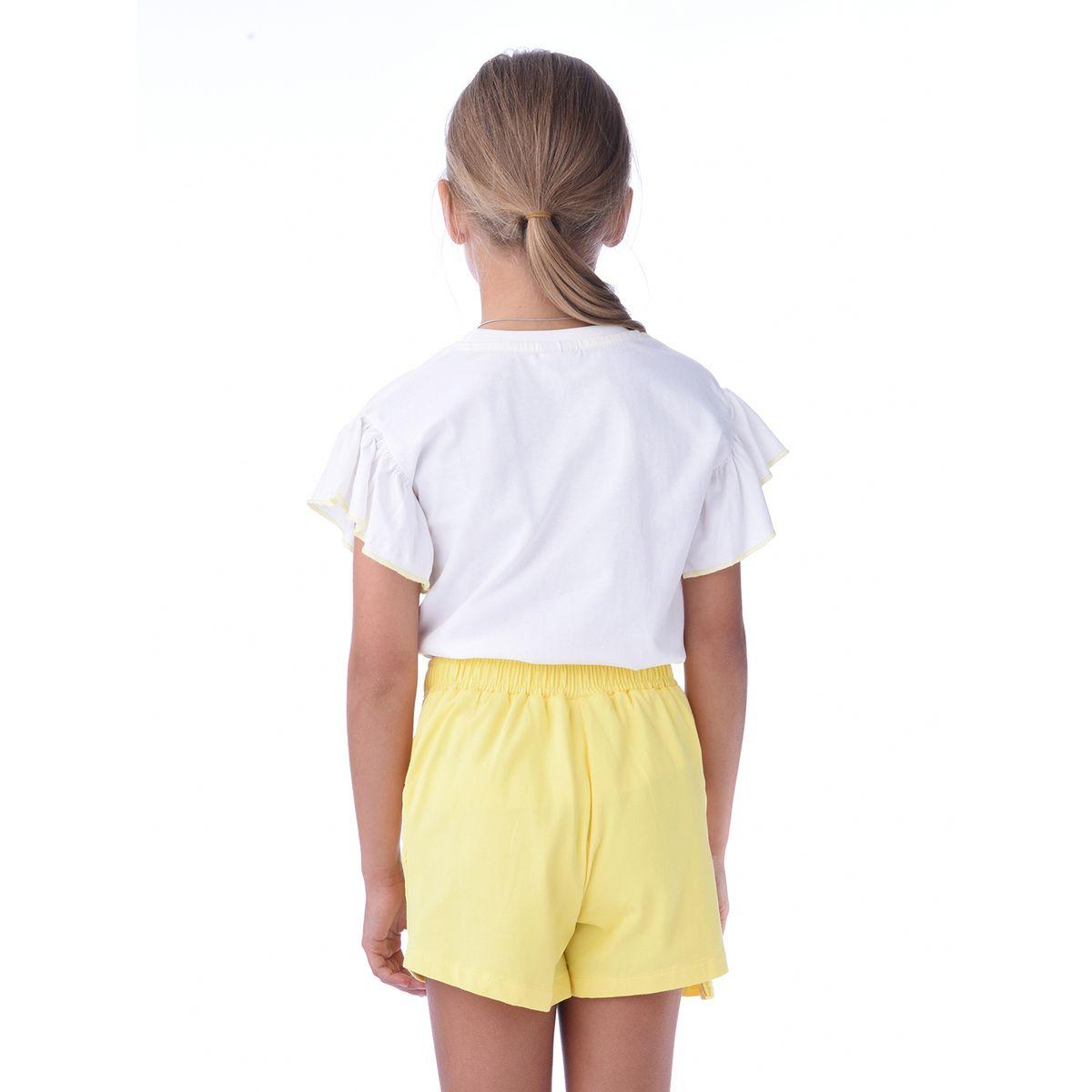 مجموعة من سكورت مع تيشيرت بطبعة اناناس فيكتور آند جين × ستايلي-girls-clothing-setsandcoords-image-3