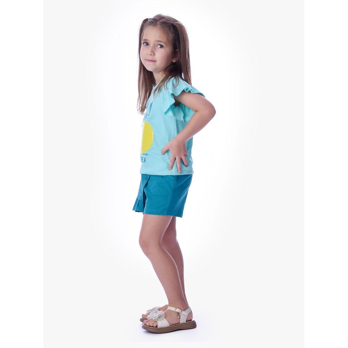 Victor and Jane X Styli  Sequined Frill Sleeve T-Shirt & Skorts Set-girls-clothing-setsandcoords-image-3