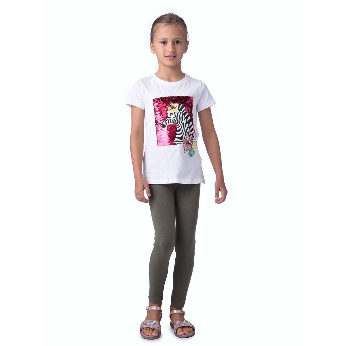 مجموعة من ليقنز مع تيشيرت بطبعة حمار وحشي فيكتور آند جين × ستايلي-girls-clothing-setsandcoords-image-3