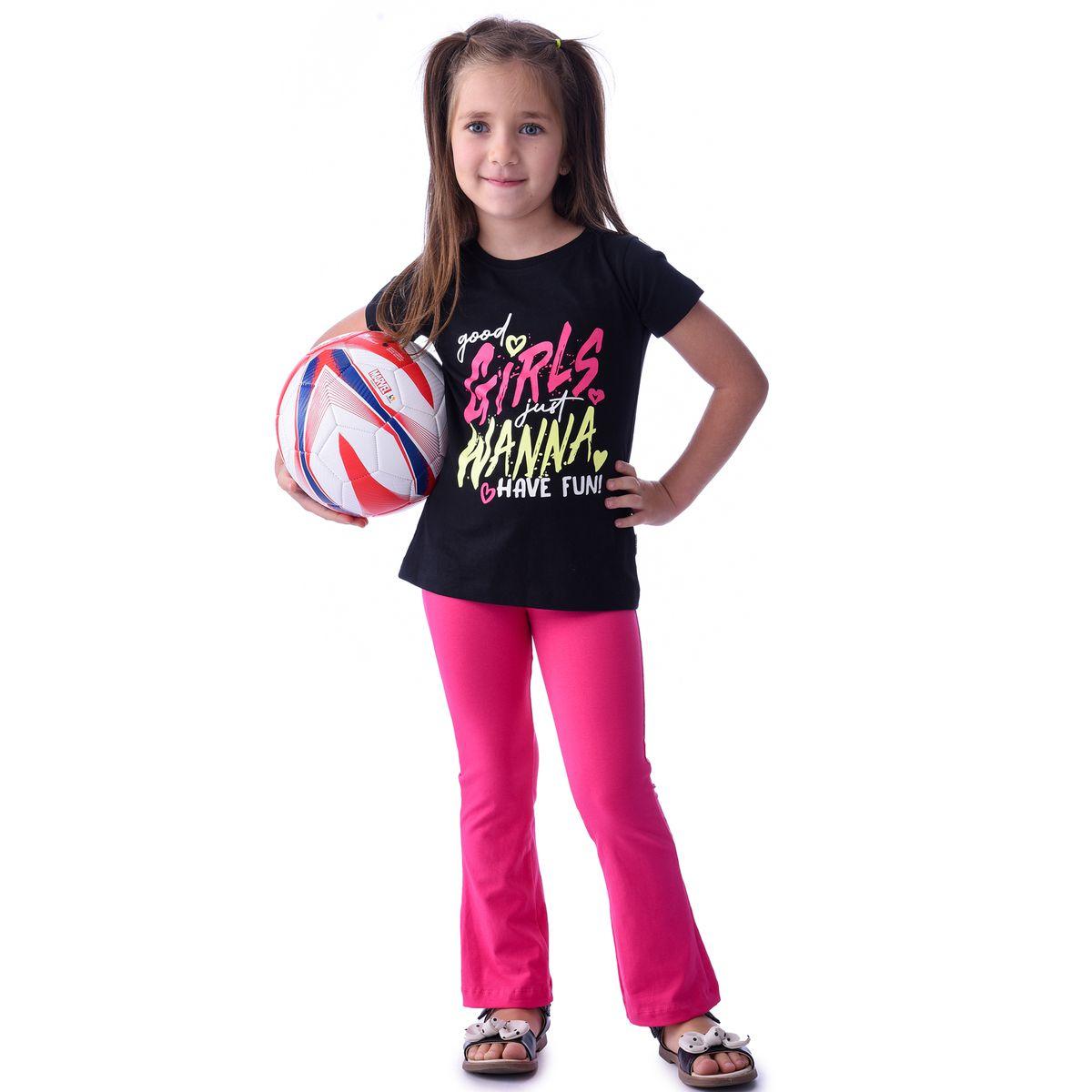 Victor and Jane X Styli  Graphic Print T-Shirt & Flared Leggings Set-girls-clothing-setsandcoords-image-1