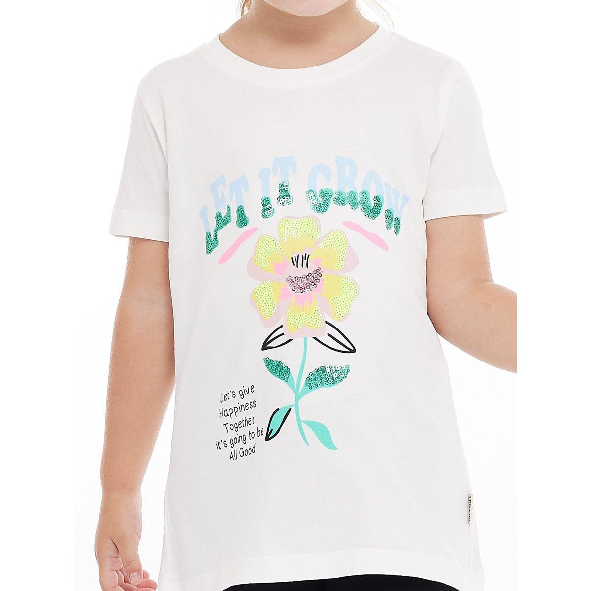 Victor and Jane X Styli  Sequined T-Shirt & Flared Leggings Set-girls-clothing-setsandcoords-image-2