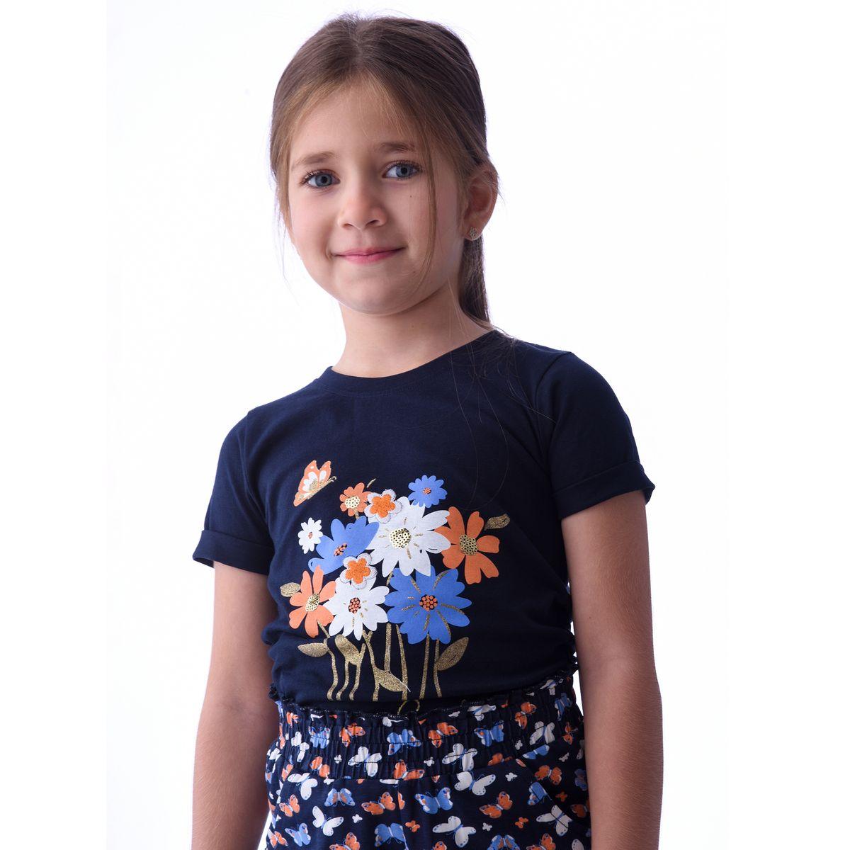 مجموعة من بنطال مع تيشيرت بطبعة زهور فيكتور آند جين × ستايلي-girls-clothing-setsandcoords-image-2