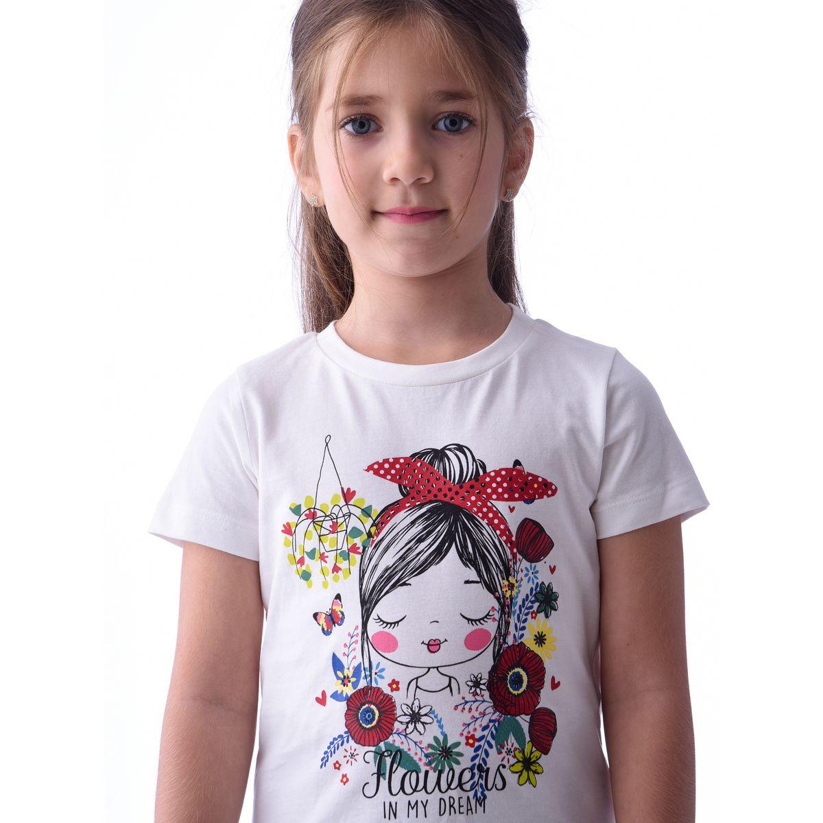 مجموعة من بنطال مع تيشيرت بحافة مزينة بشراشيب فيكتور آند جين × ستايلي-girls-clothing-setsandcoords-image-2
