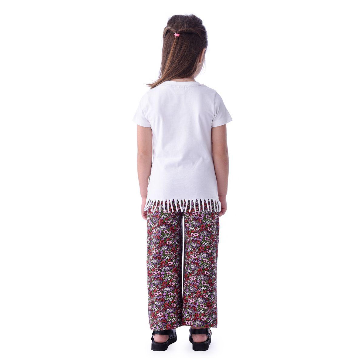 Victor and Jane X Styli  Girl Graphic Fringe Hem T-Shirt & Floral Pants Set-girls-clothing-setsandcoords-image-5