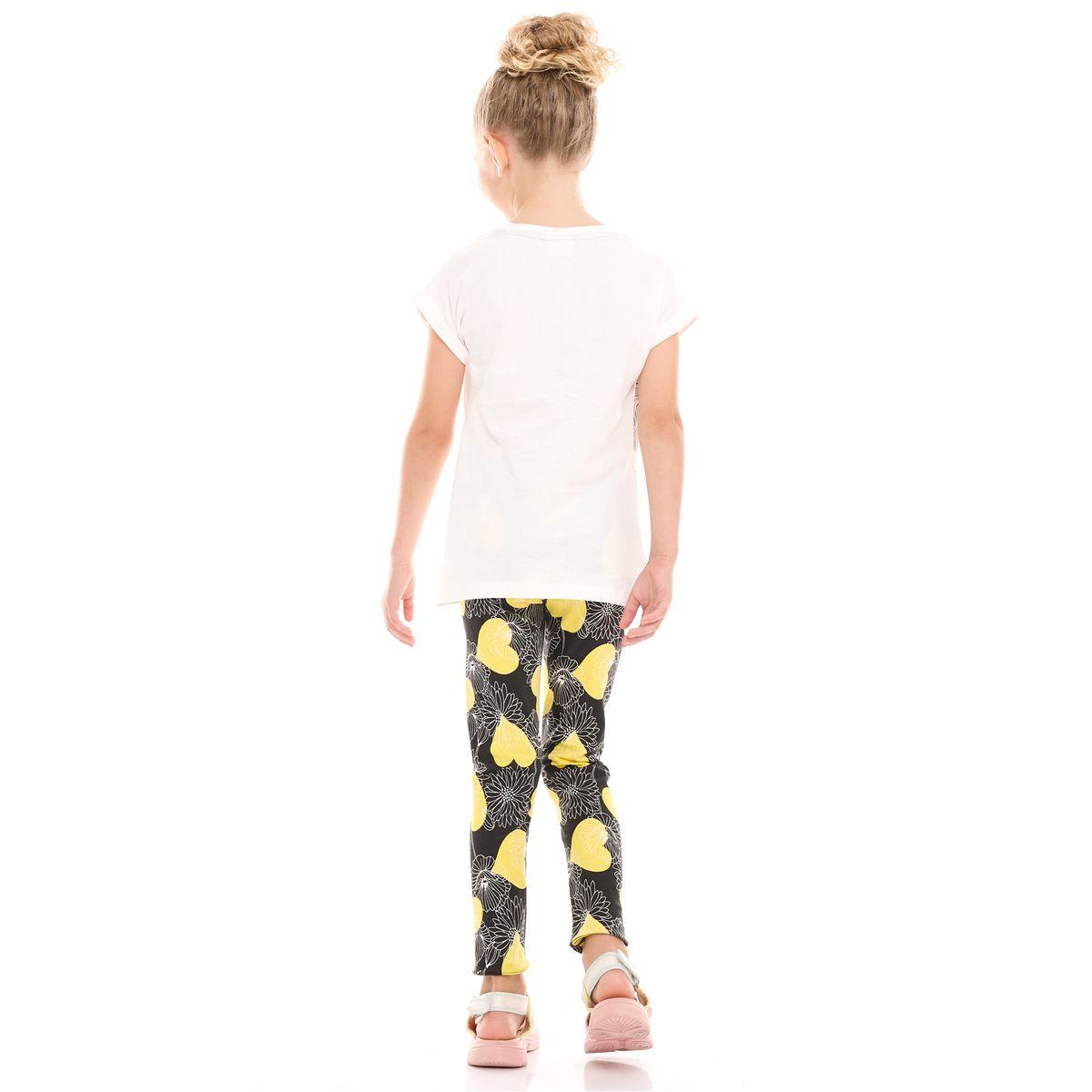 مجموعة من ليقنز مع بلوزة بطبعة جرافيك فيكتور آند جين × ستايلي-girls-clothing-setsandcoords-image-2