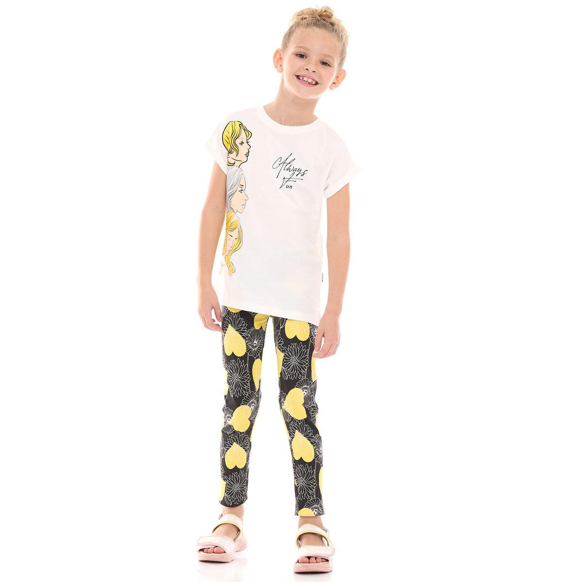 مجموعة من ليقنز مع بلوزة بطبعة جرافيك فيكتور آند جين × ستايلي-girls-clothing-setsandcoords-image-5