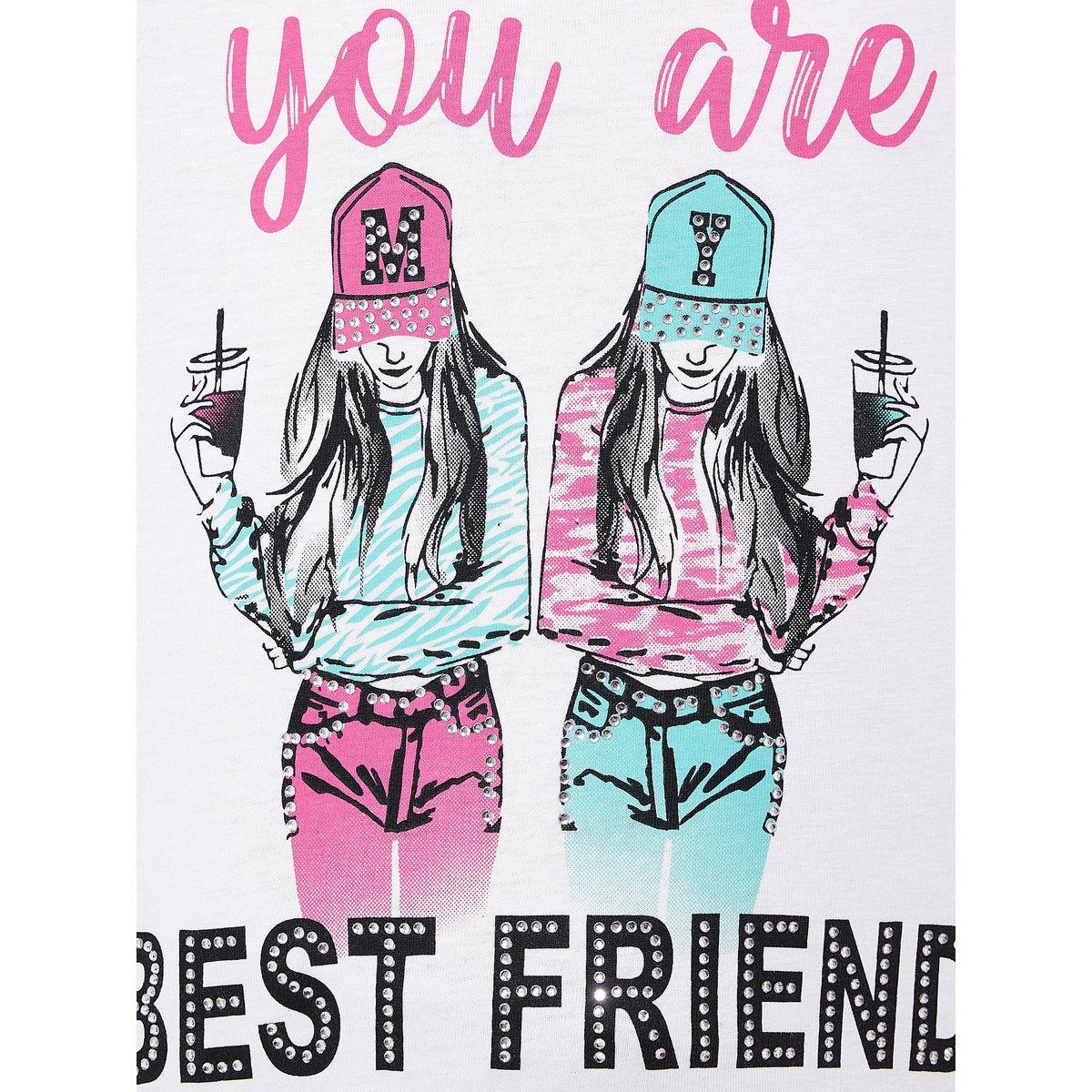 Victor and Jane X Styli  Studded Graphic Print T-Shirt & Cargo Pants Set-girls-clothing-setsandcoords-image-2