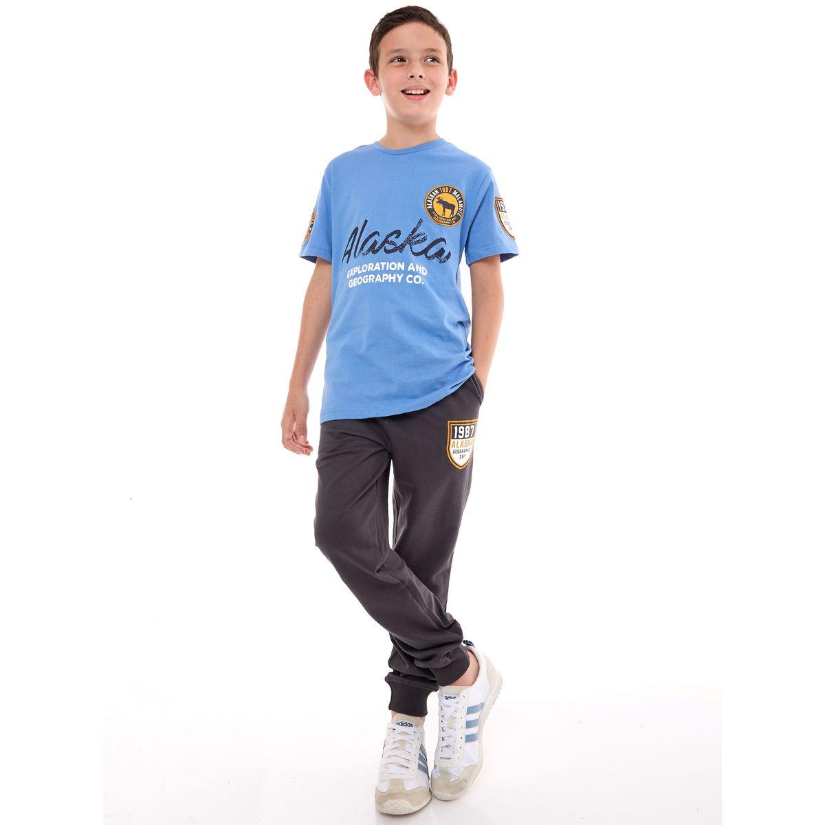 Victor and Jane X Styli  Embroidered Patch Printed T-Shirt & Joggers Set-boys-clothing-setsandcoords-image-1