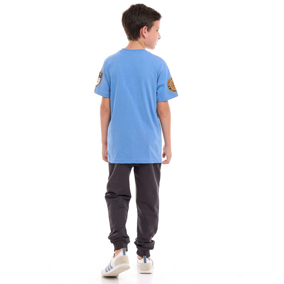 مجموعة من جوغر مع تيشيرت بتفاصيل مُطرّزة فيكتور آند جين × ستايلي-boys-clothing-setsandcoords-image-2
