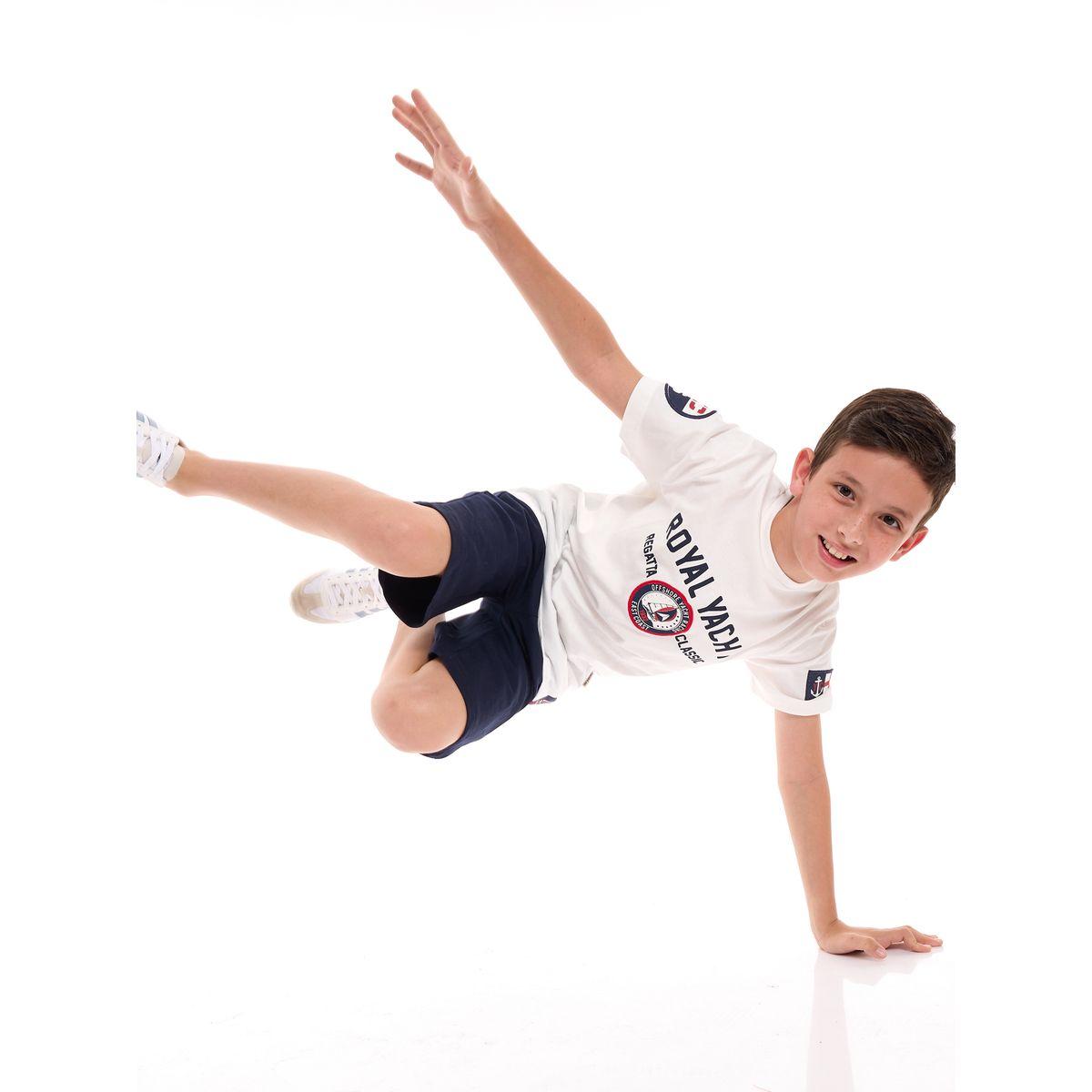Victor and Jane X Styli  Embroidered Patch Printed T-Shirt & Shorts Set-boys-clothing-setsandcoords-image-5