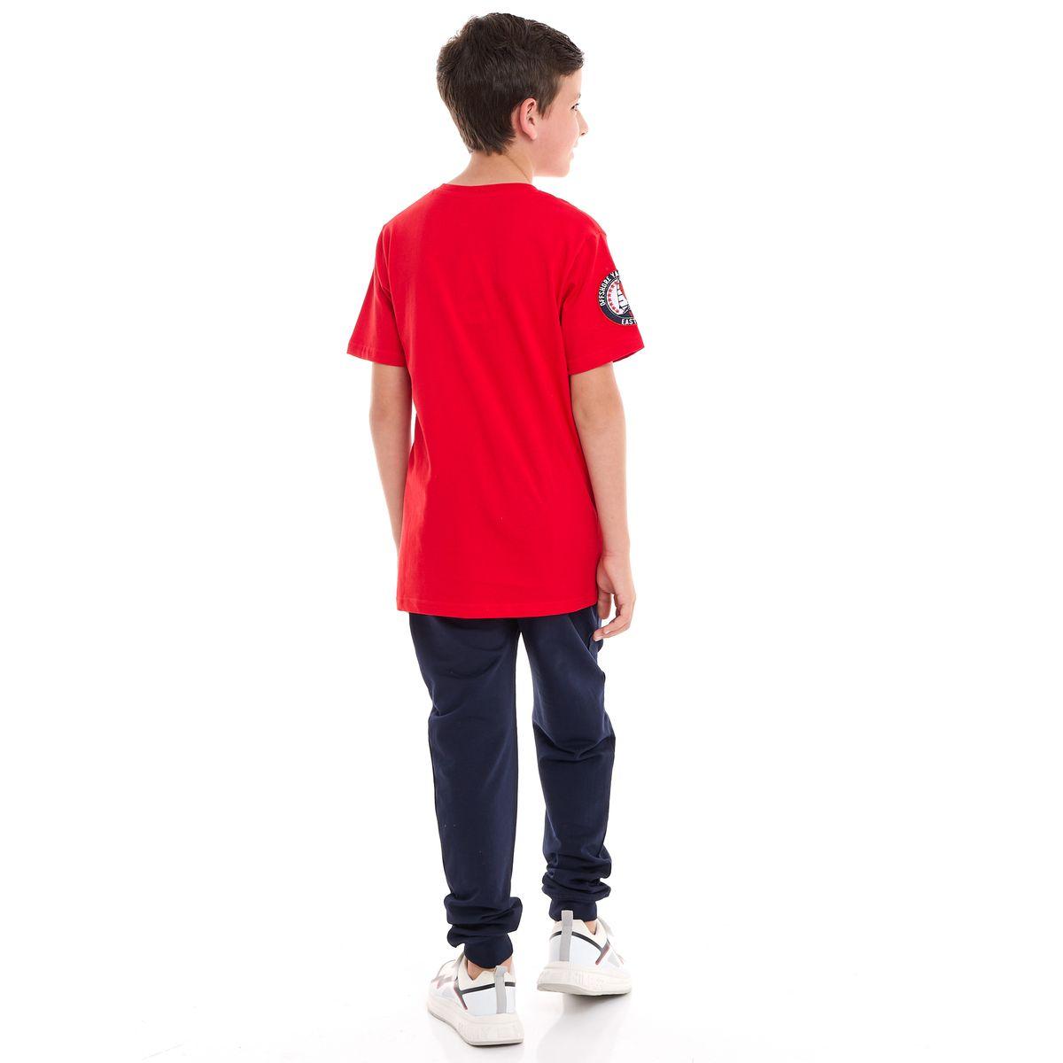 مجموعة من جوغر وتيشيرت بتفاصيل مُطرّزة فيكتور آند جين × ستايلي-boys-clothing-setsandcoords-image-2