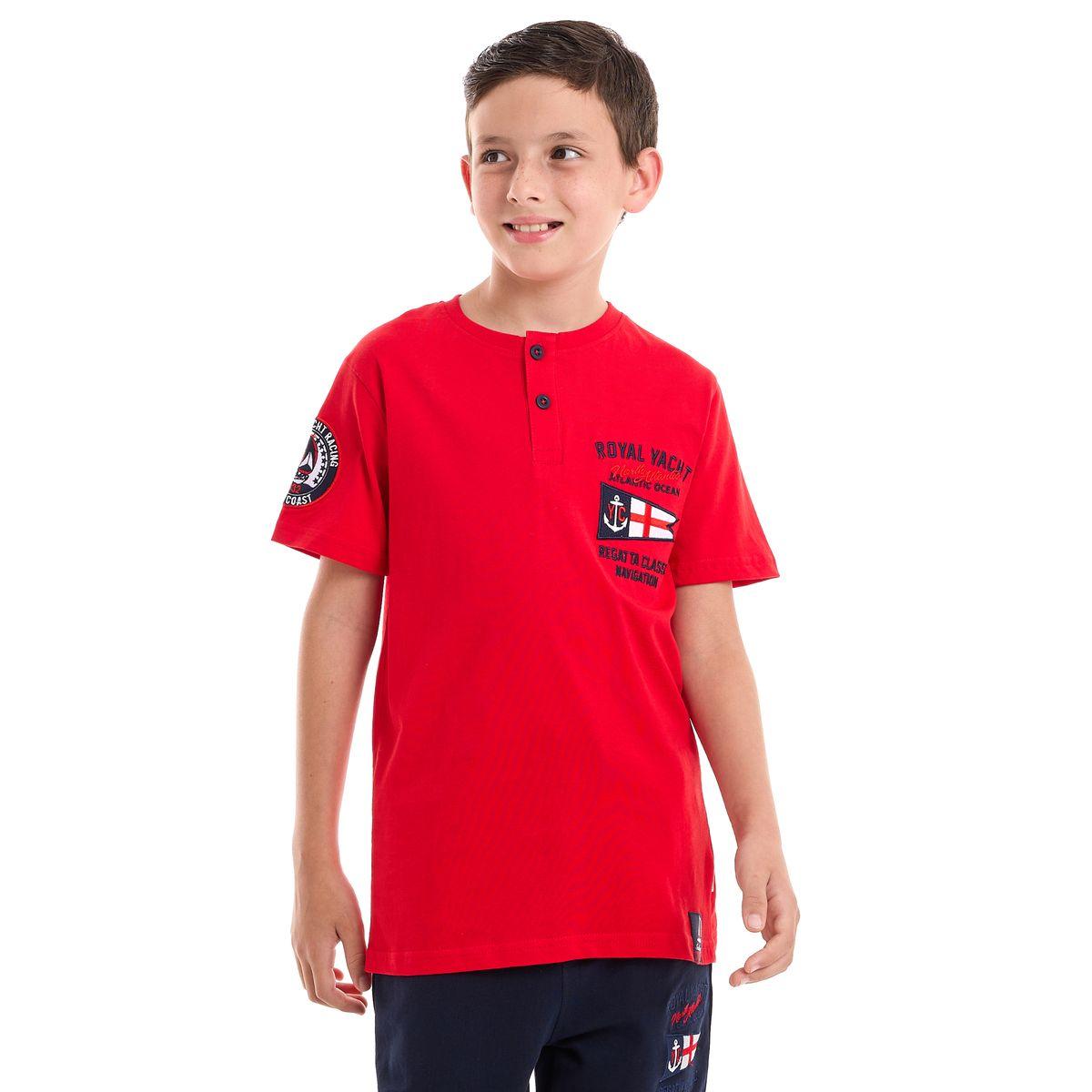 مجموعة من جوغر وتيشيرت بتفاصيل مُطرّزة فيكتور آند جين × ستايلي-boys-clothing-setsandcoords-image-3