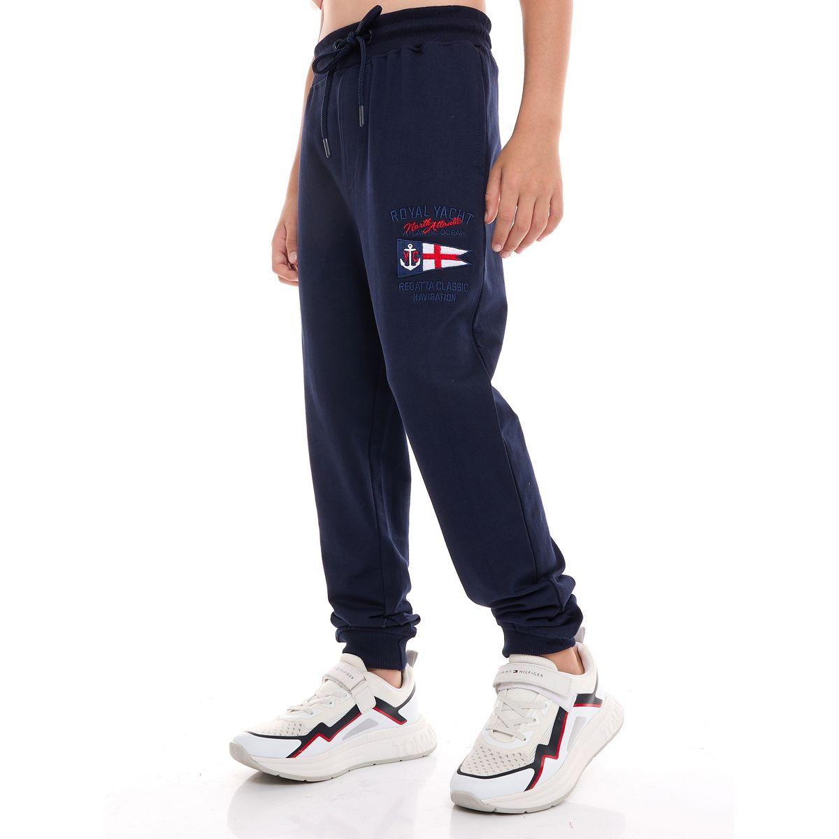 مجموعة من جوغر وتيشيرت بتفاصيل مُطرّزة فيكتور آند جين × ستايلي-boys-clothing-setsandcoords-image-4