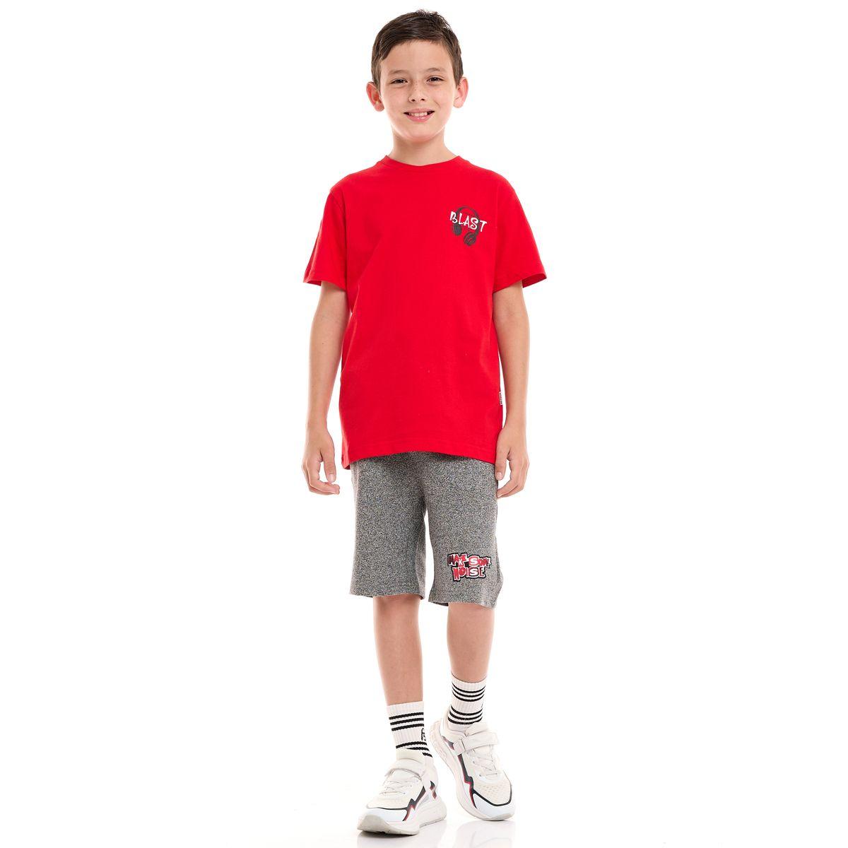 Victor and Jane X Styli  Back Graphic Print T-Shirt & Shorts Set-boys-clothing-setsandcoords-image-1