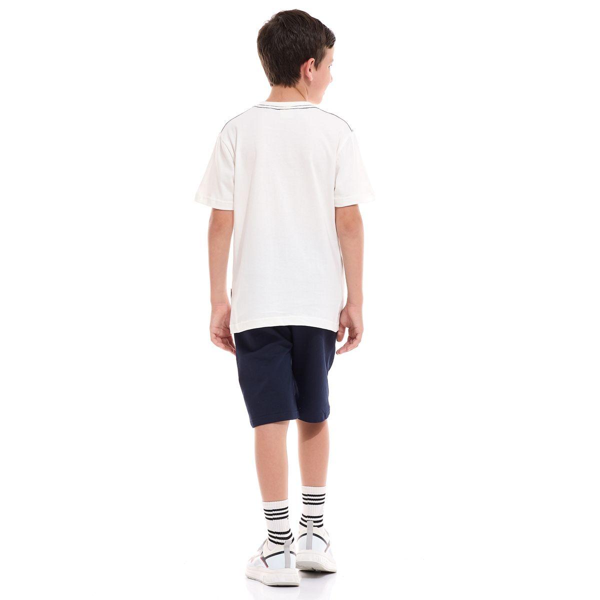 Victor and Jane X Styli  Urban City Graphic T-Shirt & Shorts Set-boys-clothing-setsandcoords-image-2