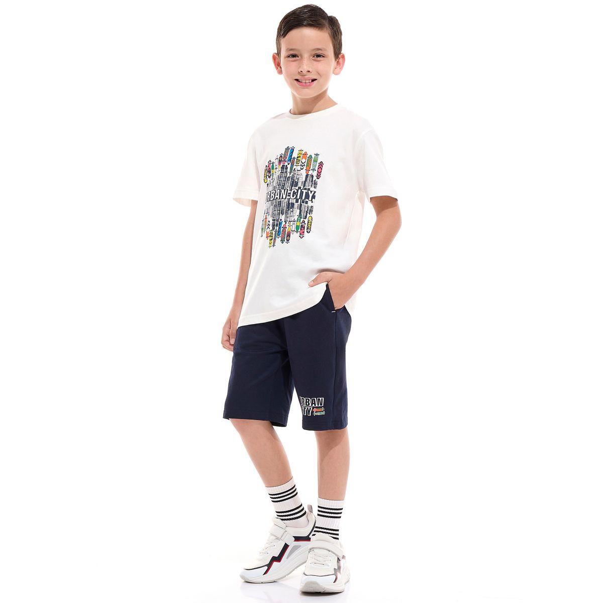 Victor and Jane X Styli  Urban City Graphic T-Shirt & Shorts Set-boys-clothing-setsandcoords-image-5