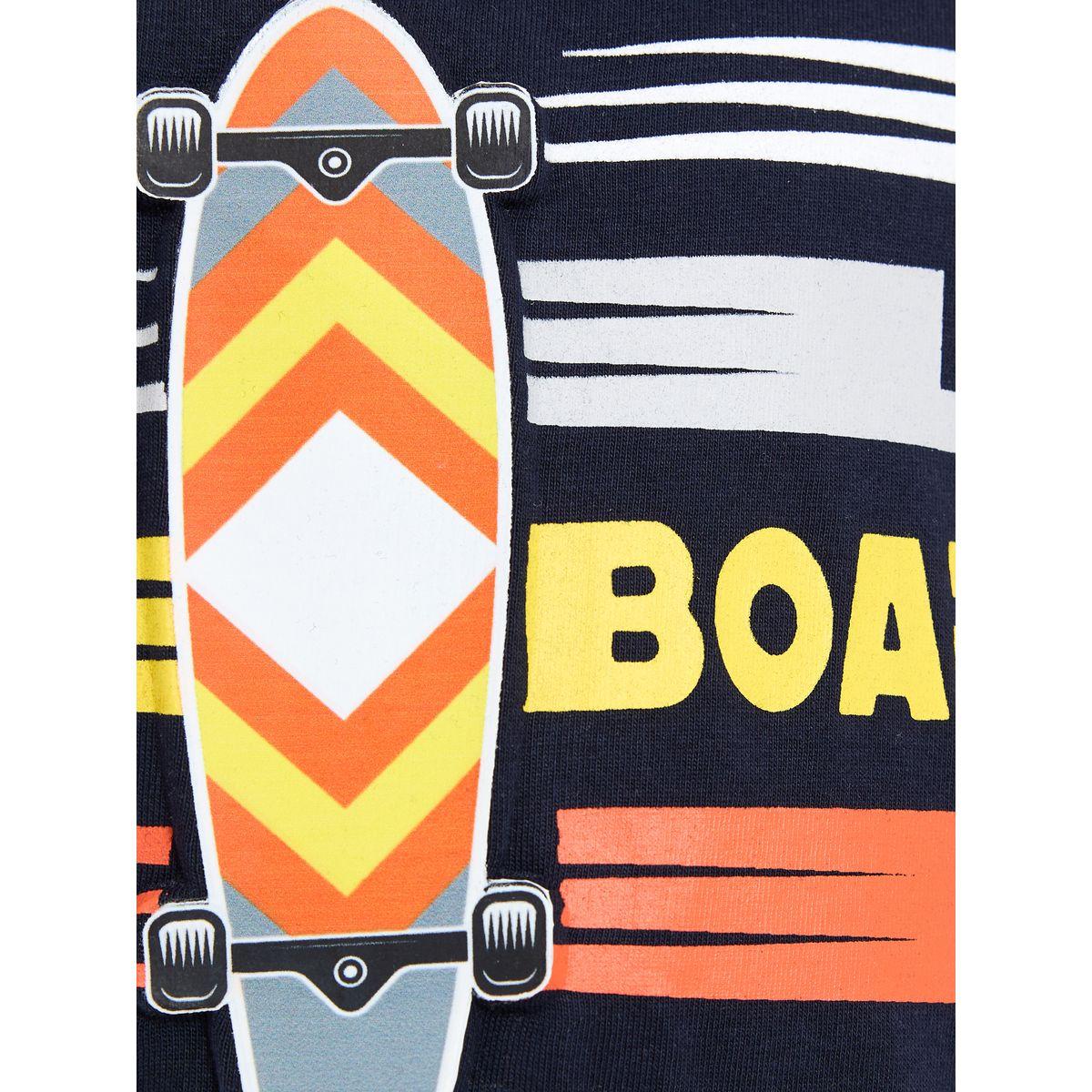 مجموعة من شورت مع تيشيرت بطبعة جرافيك فيكتور آند جين × ستايلي-boys-clothing-setsandcoords-image-4