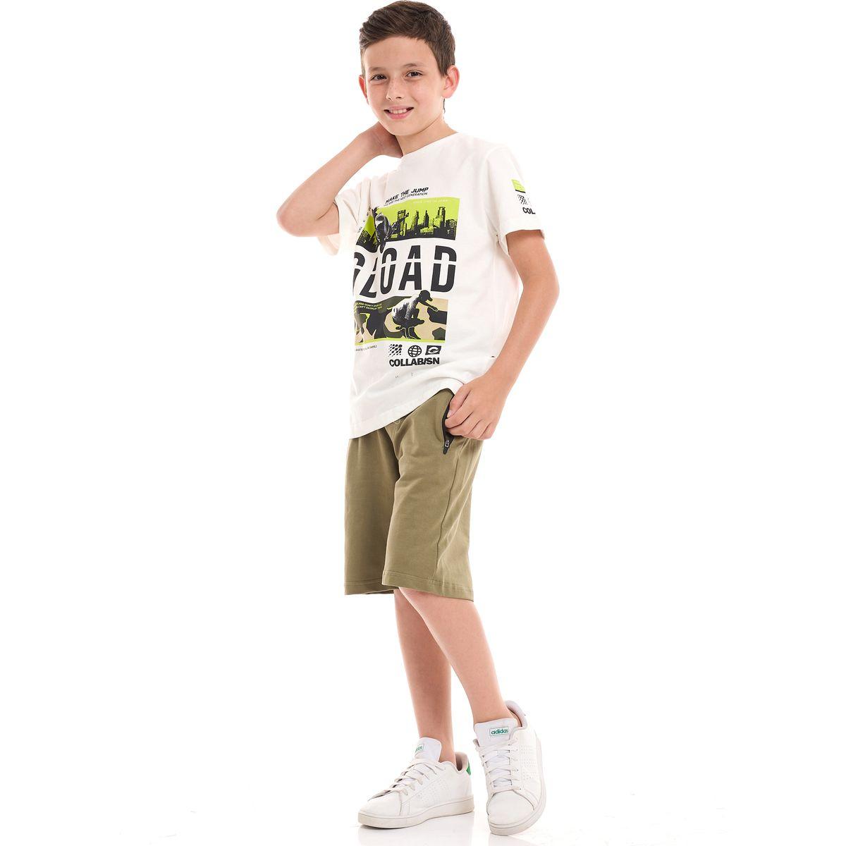 Victor and Jane X Styli  Front Graphic T-Shirt & Shorts Set-boys-clothing-setsandcoords-image-5