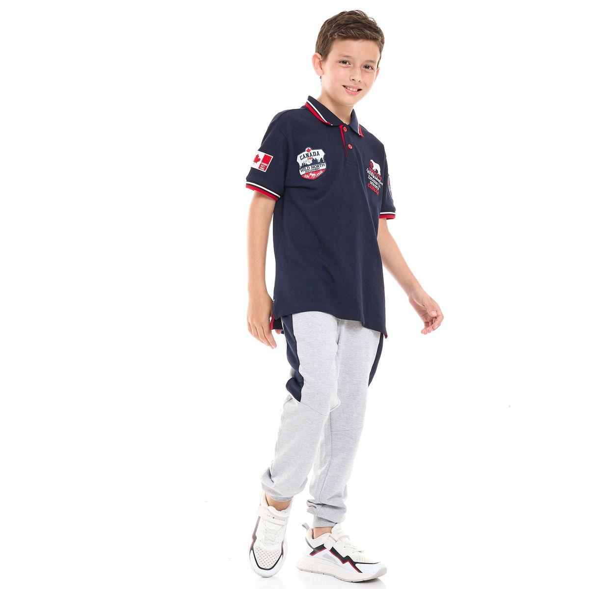 Victor and Jane X Styli  Embroidered Polo T-Shirt & Joggers Set-boys-clothing-setsandcoords-image-1