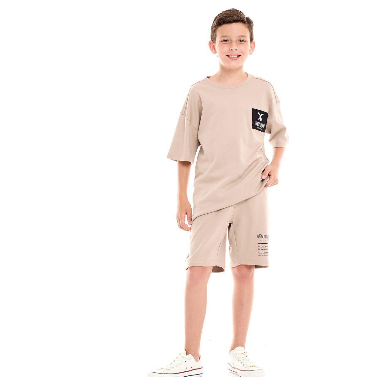 Victor and Jane X Styli  Dropped Shoulder Oversized T-Shirt & Shorts Set-boys-clothing-setsandcoords-image-5