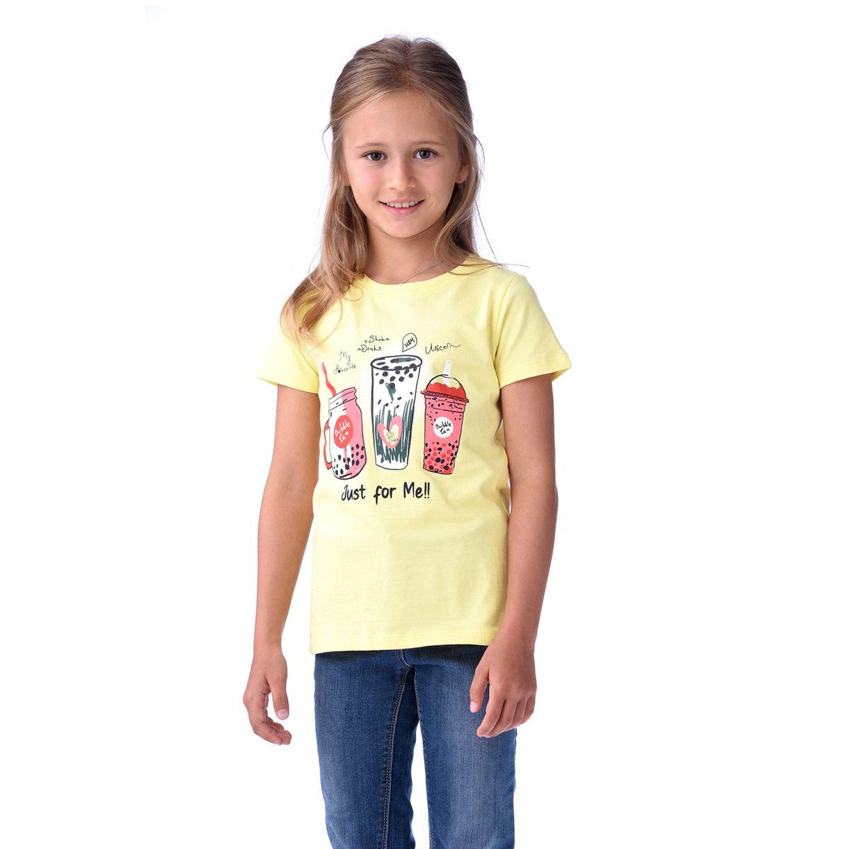 Victor and Jane X Styli  Bubble Tea Graphic Print T-Shirt-girls-clothing-tshirts-image-1