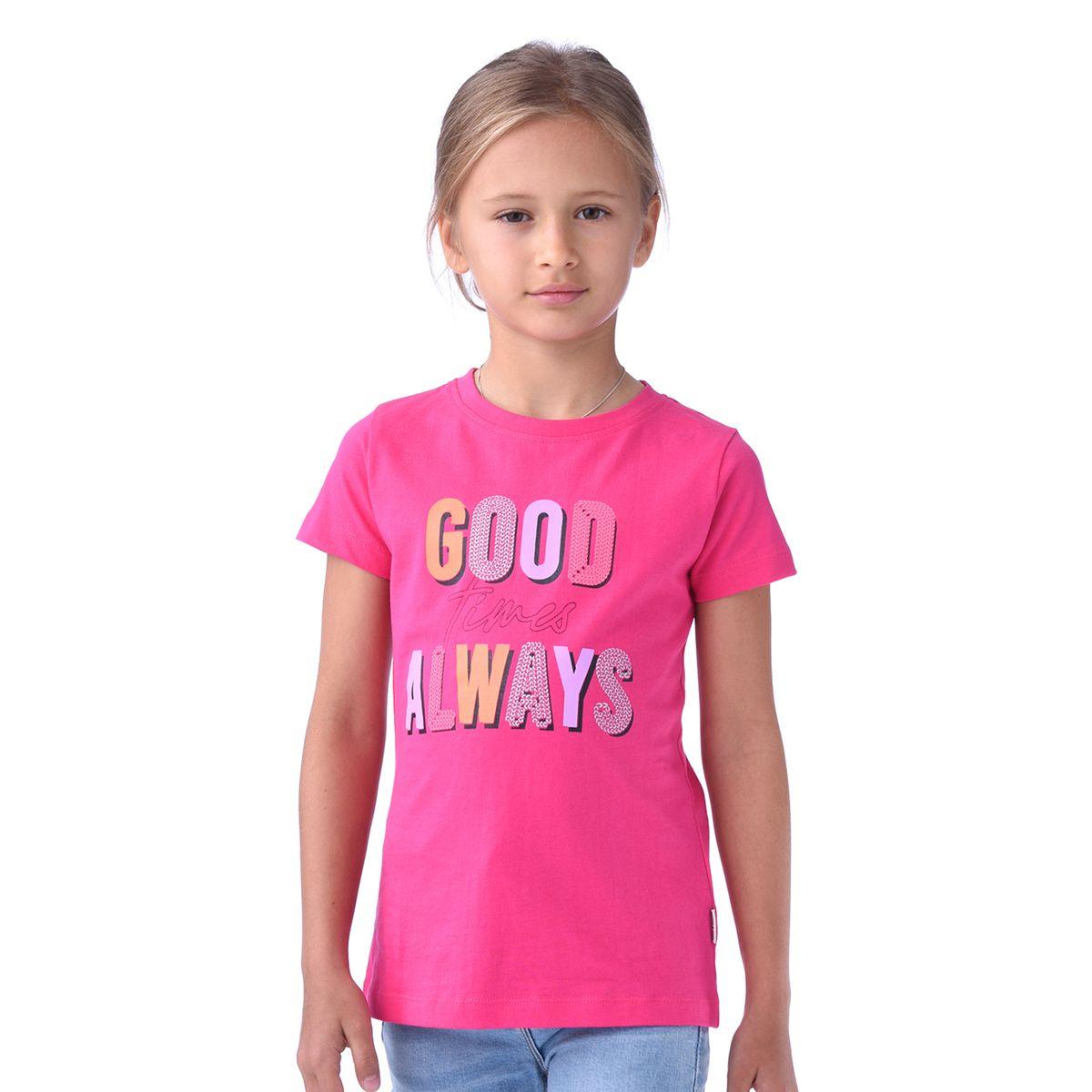 Victor and Jane X Styli  Good Times Graphic Print T-Shirt-girls-clothing-tshirts-image-1