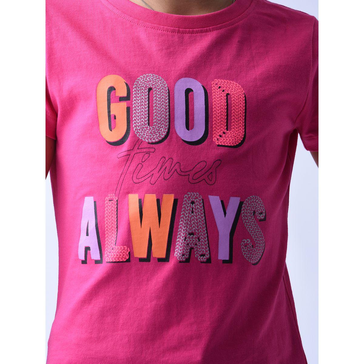 تيشيرت مطبع بطبعة جرافيك فيكتور آند جين × ستايلي-girls-clothing-tshirts-image-6