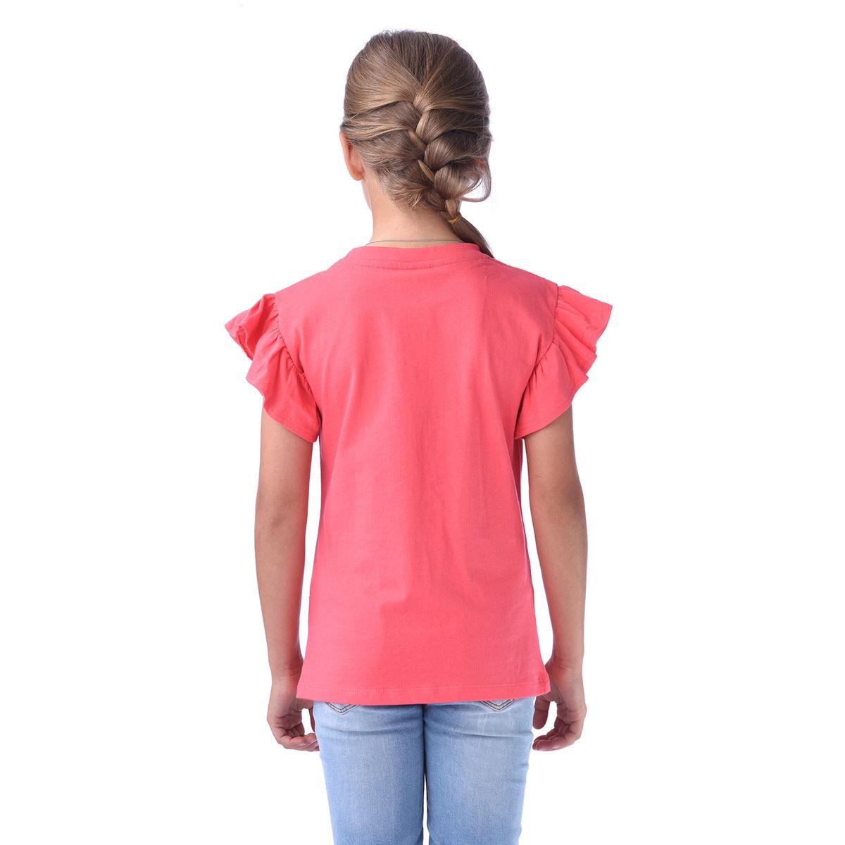 Victor and Jane X Styli  Sequined Ruffled Sleeves T-Shirt-girls-clothing-tshirts-image-4