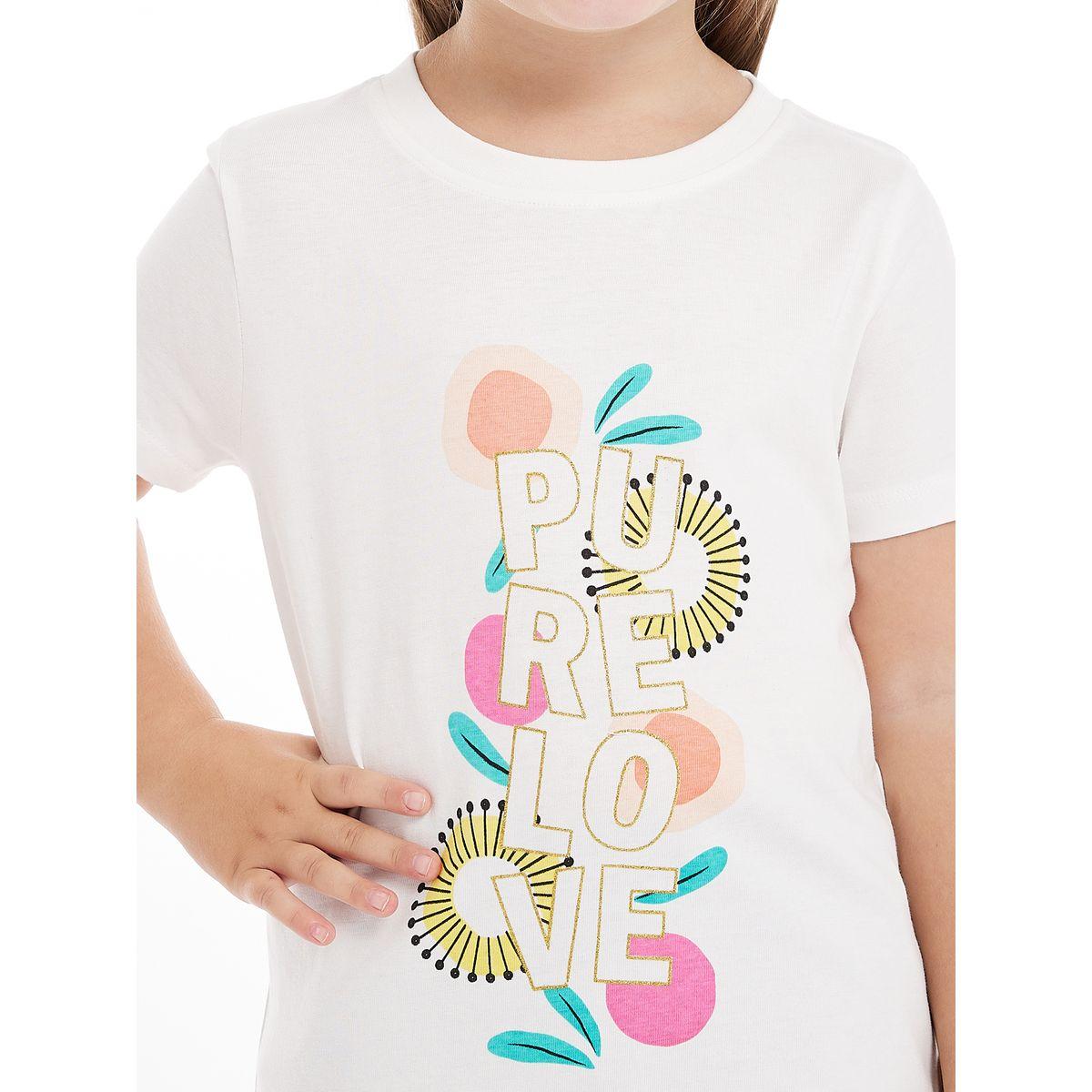 تيشيرت مطبع بطبعة جرافيك فيكتور آند جين × ستايلي-girls-clothing-tshirts-image-4