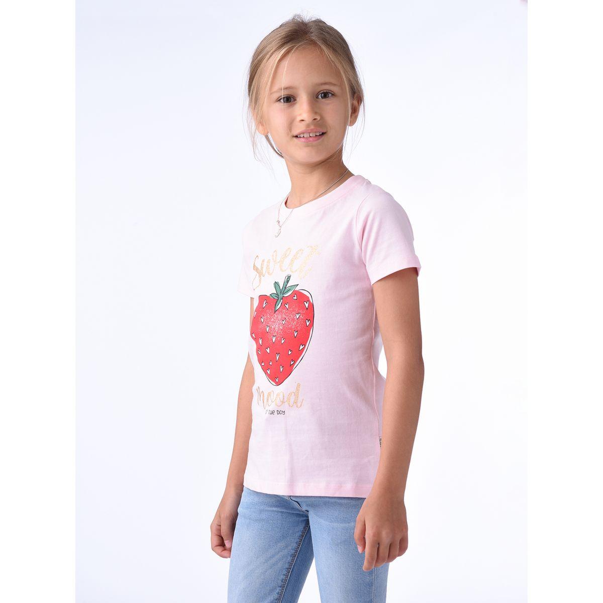 Victor and Jane X Styli  Strawberry Print Short Sleeves T-Shirt-girls-clothing-tshirts-image-2