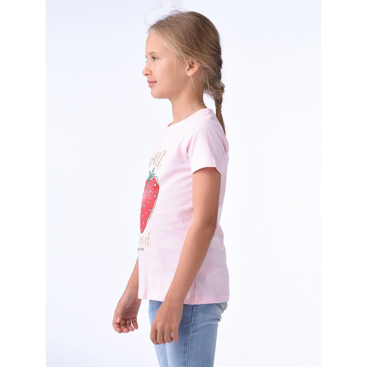Victor and Jane X Styli  Strawberry Print Short Sleeves T-Shirt-girls-clothing-tshirts-image-3
