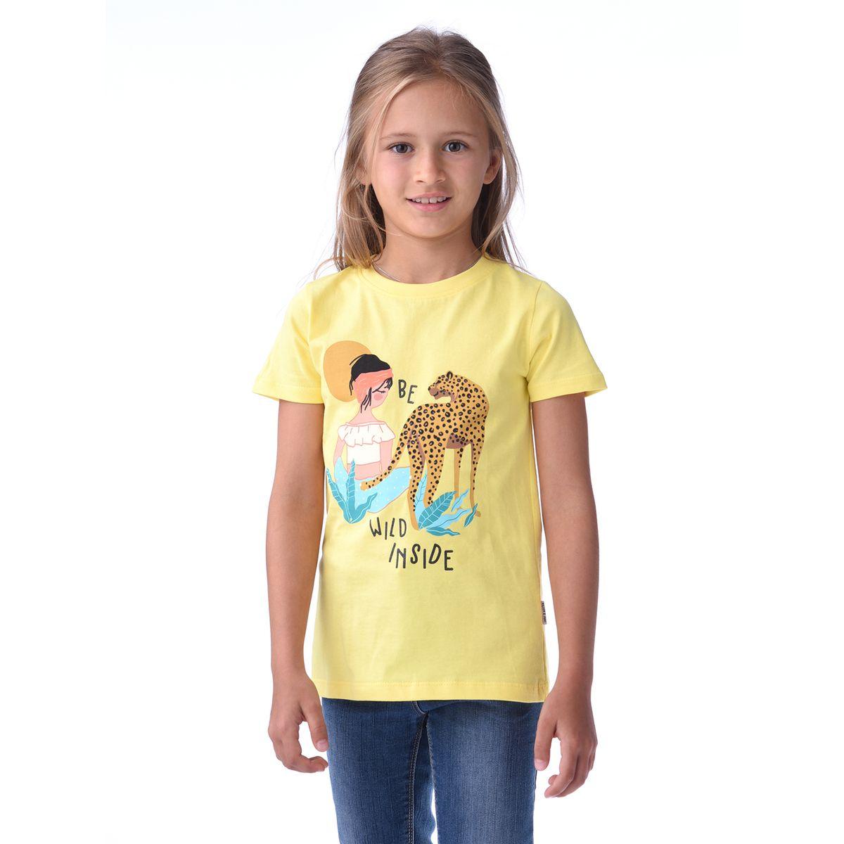 تيشيرت مطبع بطبعة حيوان فيكتور آند جين × ستايلي-girls-clothing-tshirts-image-1