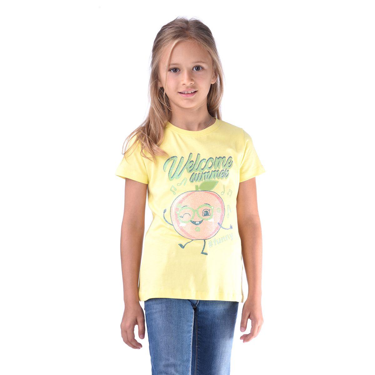 Victor and Jane X Styli  Glitter Graphic Print T-Shirt-girls-clothing-tshirts-image-1