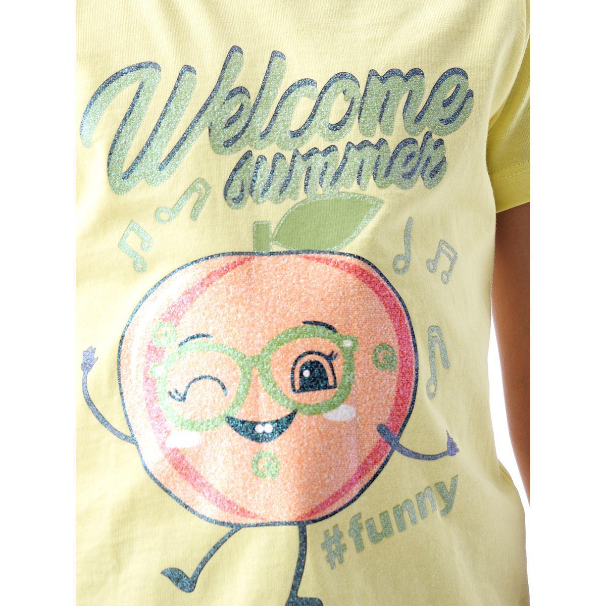 Victor and Jane X Styli  Glitter Graphic Print T-Shirt-girls-clothing-tshirts-image-2