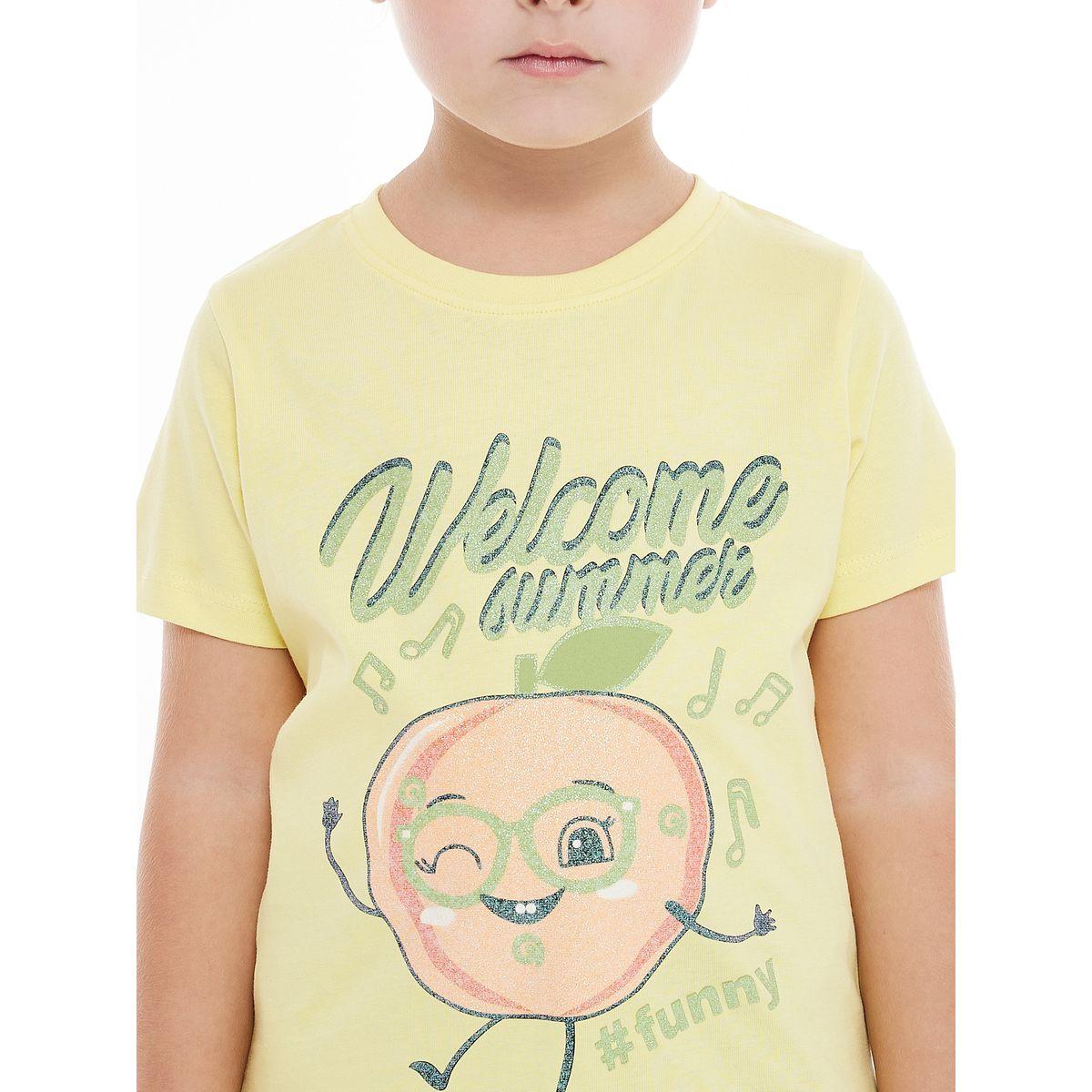Victor and Jane X Styli  Glitter Graphic Print T-Shirt-girls-clothing-tshirts-image-4