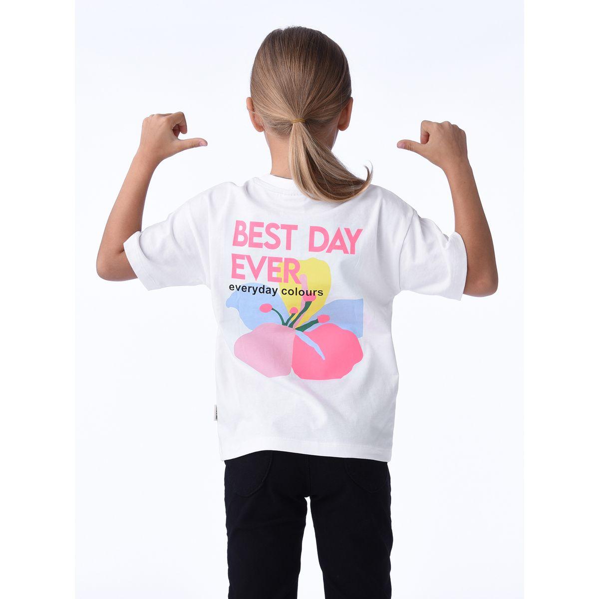 Victor and Jane X Styli  Best Day Ever Graphic Print T-Shirt-girls-clothing-tshirts-image-4
