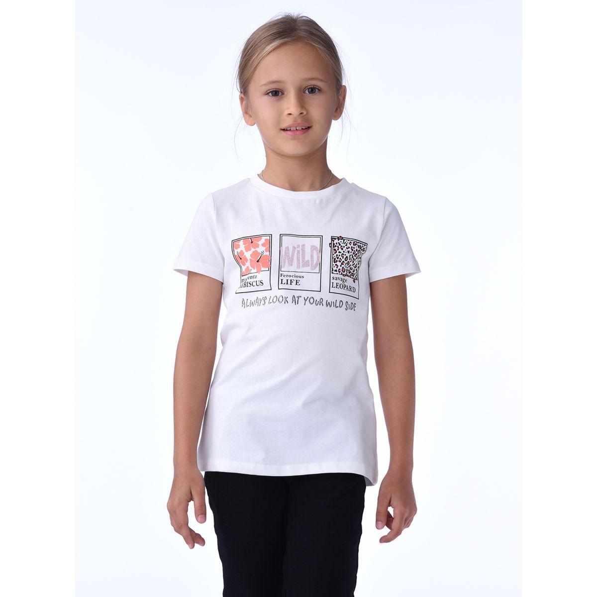 تيشيرت بطبعة جرافيك مع ياقة دائرية فيكتور آند جين × ستايلي-girls-clothing-tshirts-image-7