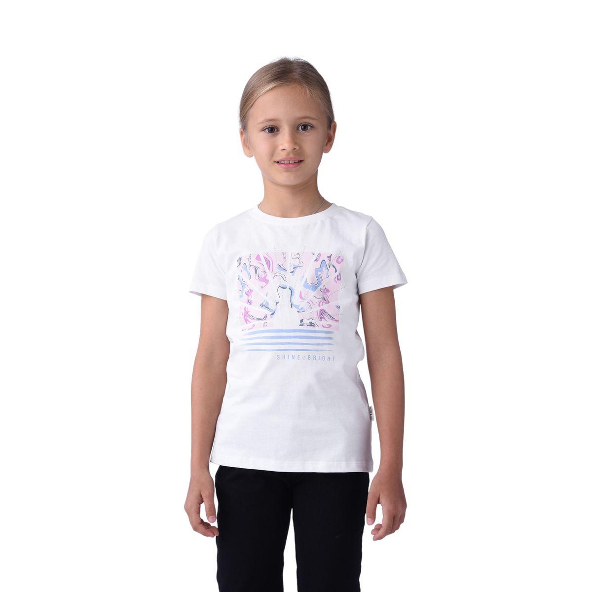 تيشيرت بطبعة جرافيك مع ياقة دائرية فيكتور آند جين × ستايلي-girls-clothing-tshirts-image-1