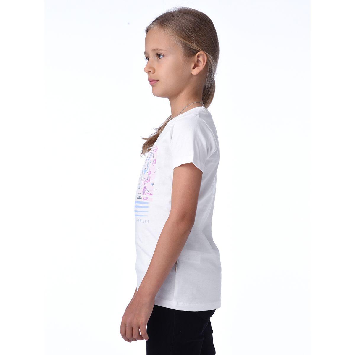 تيشيرت بطبعة جرافيك مع ياقة دائرية فيكتور آند جين × ستايلي-girls-clothing-tshirts-image-2