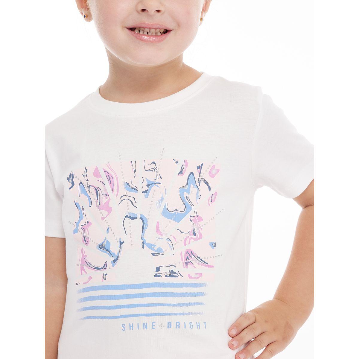 تيشيرت بطبعة جرافيك مع ياقة دائرية فيكتور آند جين × ستايلي-girls-clothing-tshirts-image-3
