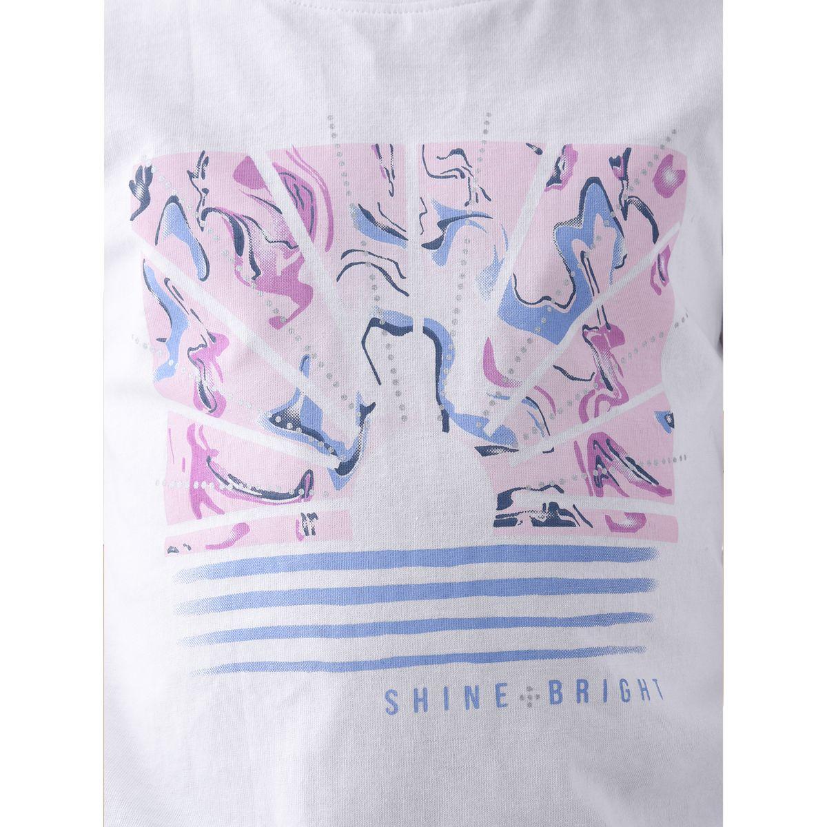 تيشيرت بطبعة جرافيك مع ياقة دائرية فيكتور آند جين × ستايلي-girls-clothing-tshirts-image-4