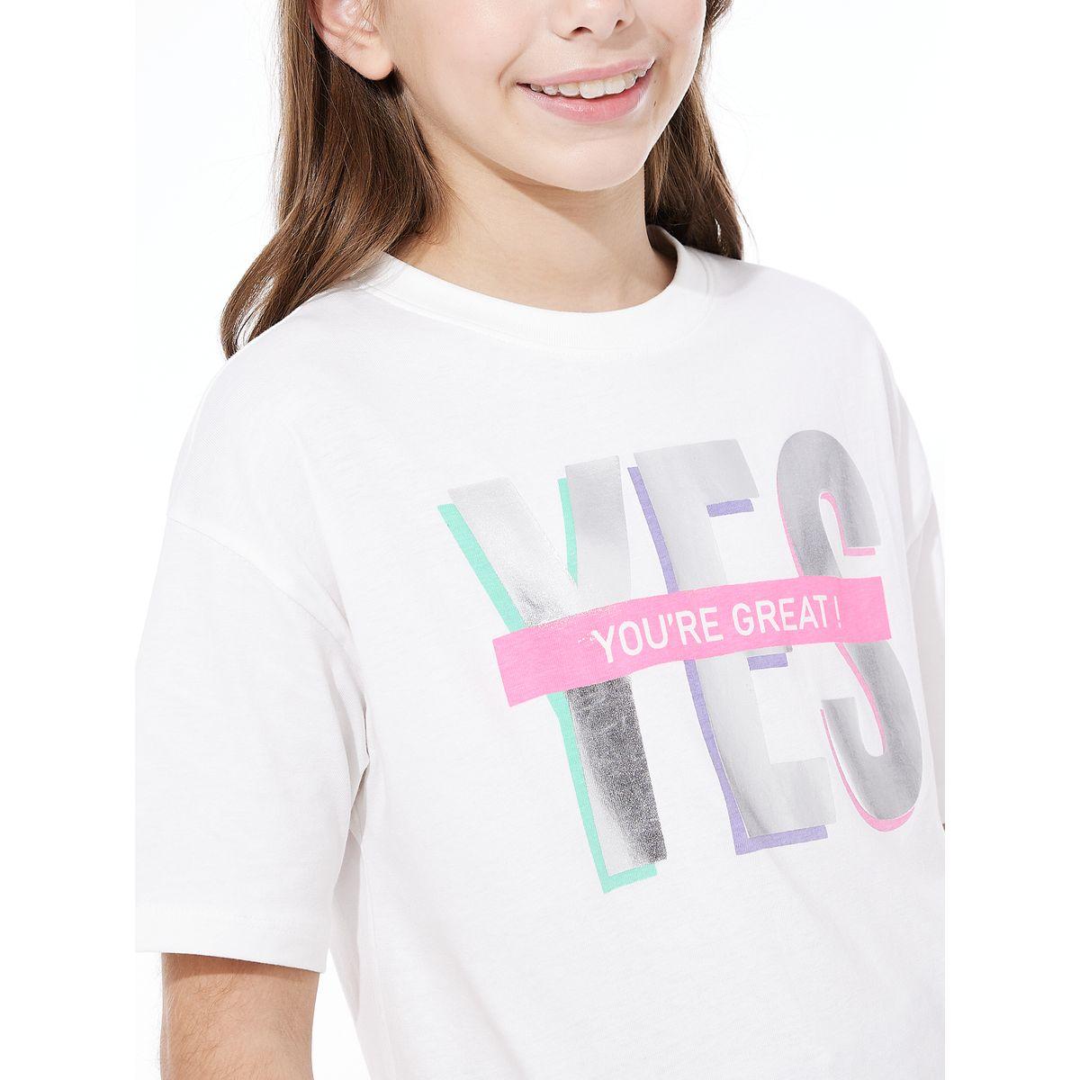 Victor and Jane X Styli  Foil Print Dropped Shoulder T-Shirt-girls-clothing-tshirts-image-5