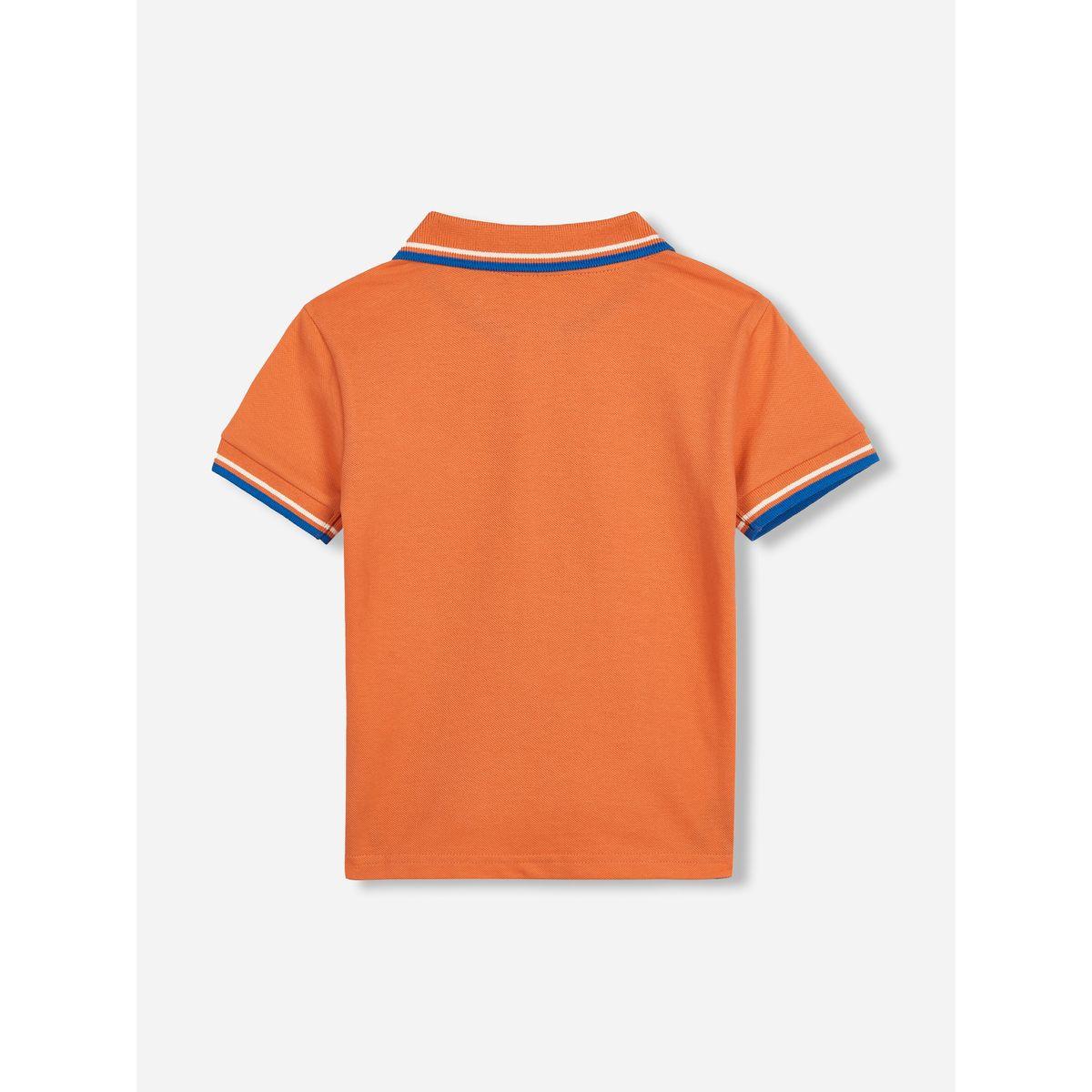 تيشيرت بياقة بولو مُطرّز بشعار الماركة فيكتور آند جين × ستايلي-boys-clothing-tshirtsandpolos-image-2