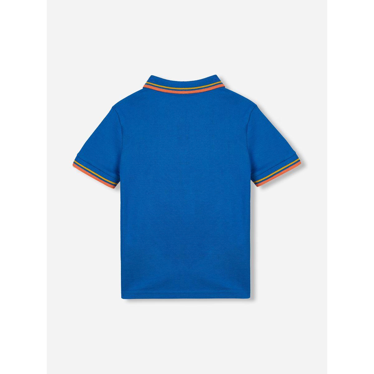 تيشيرت بياقة بولو مُطرّز بشعار الماركة فيكتور آند جين × ستايلي-boys-clothing-tshirtsandpolos-image-2