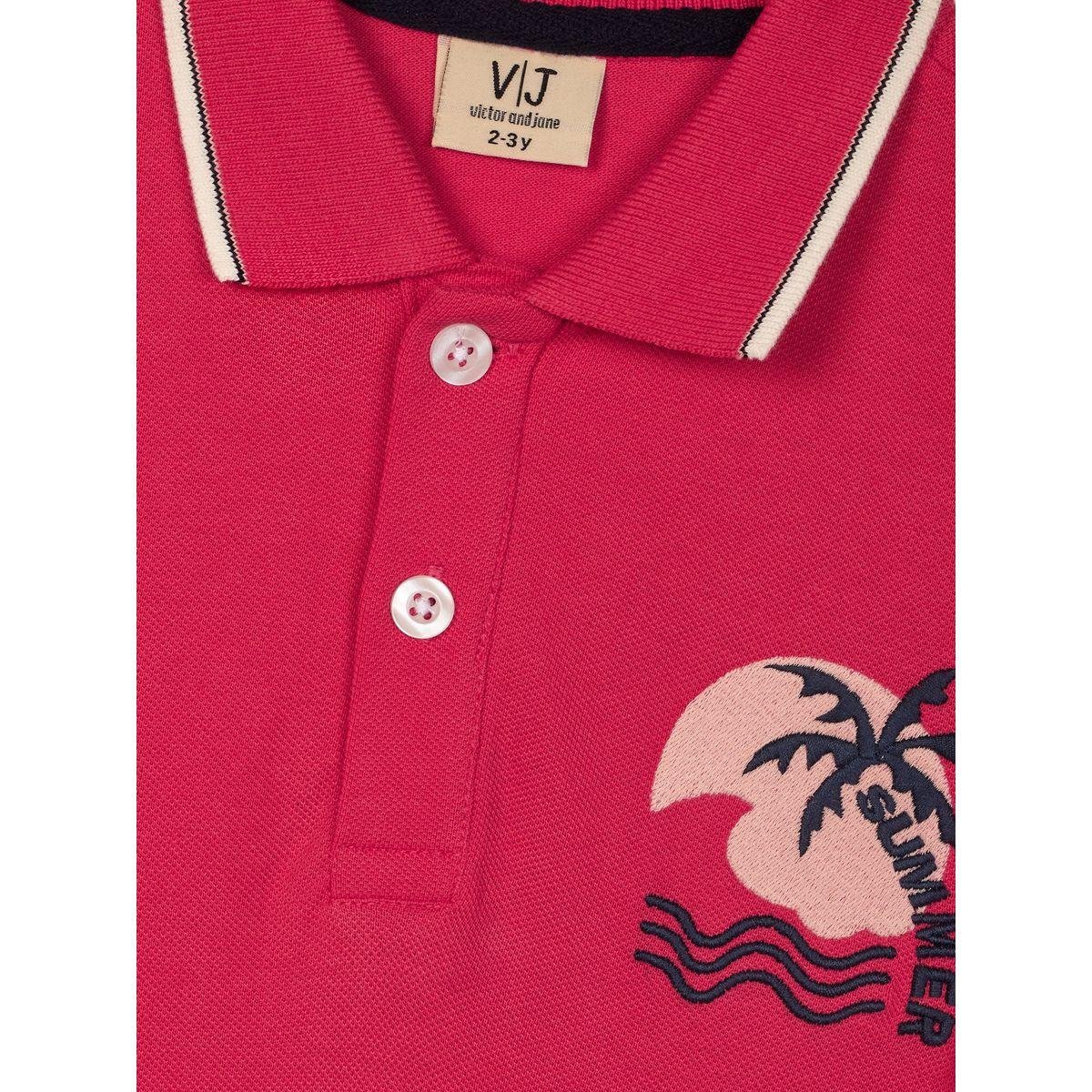 Victor and Jane X Styli  Embroidery Detail Short Sleeves Polo T-Shirt-boys-clothing-tshirtsandpolos-image-4