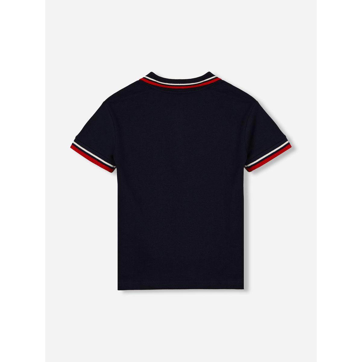 تيشيرت بياقة بولو مُطرّز بشعار الماركة فيكتور آند جين × ستايلي-boys-clothing-tshirtsandpolos-image-2