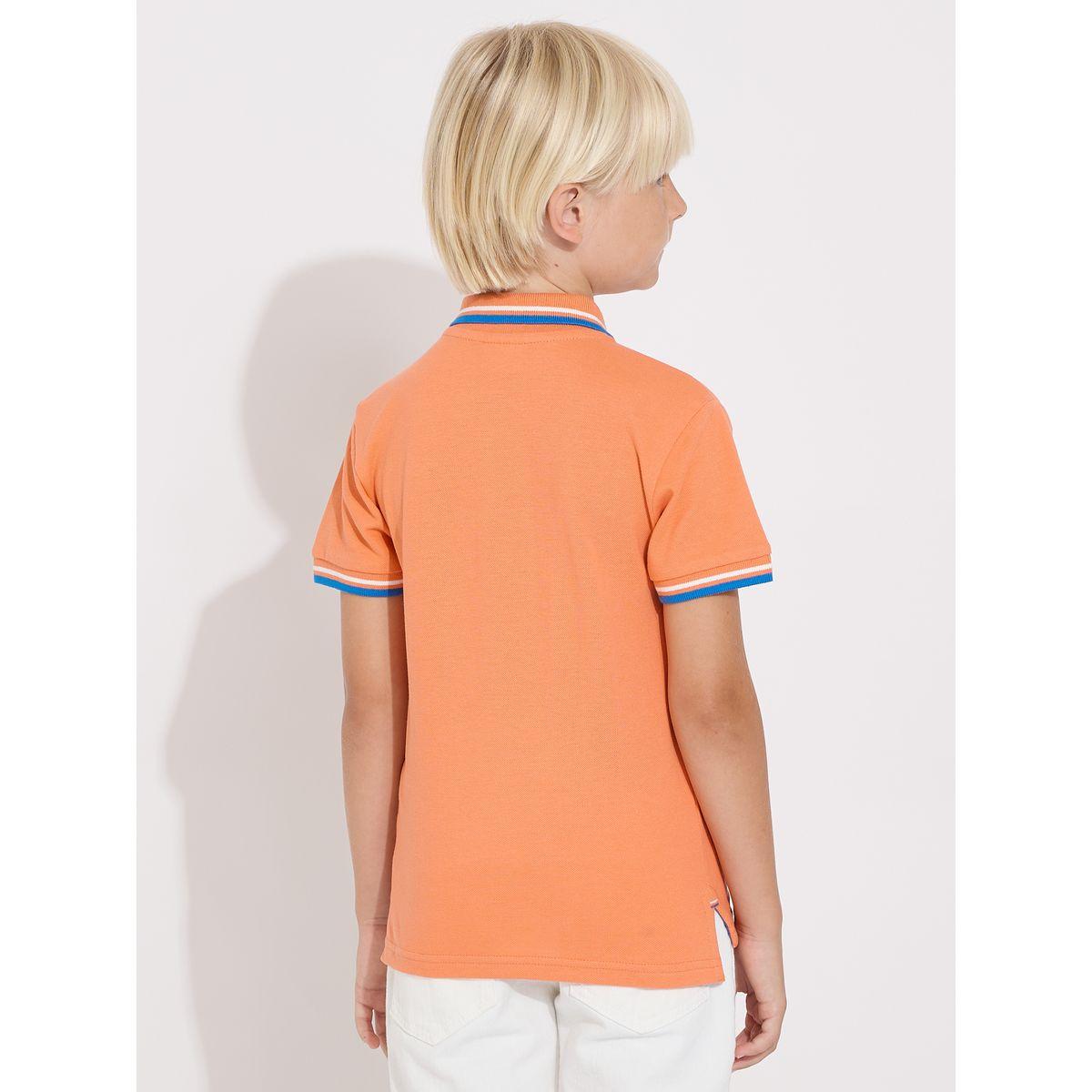 تيشيرت بياقة بولو مُطرّز بشعار الماركة فيكتور آند جين × ستايلي-boys-clothing-tshirtsandpolos-image-2