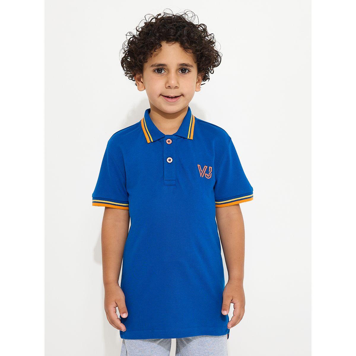 Victor and Jane X Styli  Embroidered Logo Detail Polo T-Shirt-boys-clothing-tshirtsandpolos-image-1