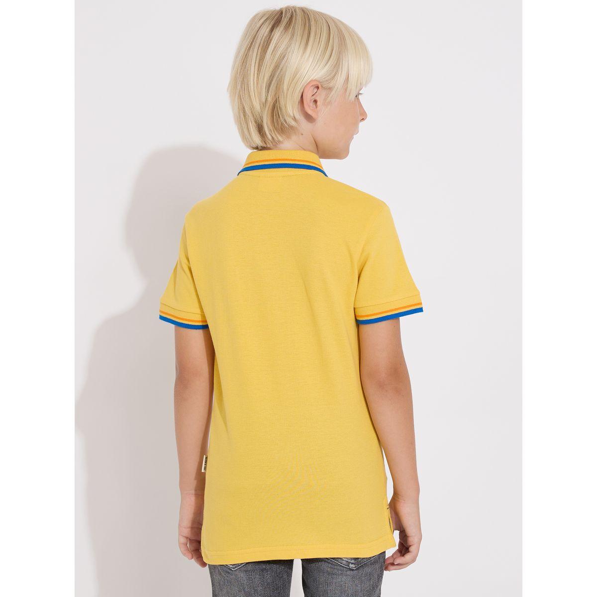 تيشيرت بياقة بولو مع شعار مُطرّز فيكتور آند جين × ستايلي-boys-clothing-tshirtsandpolos-image-2
